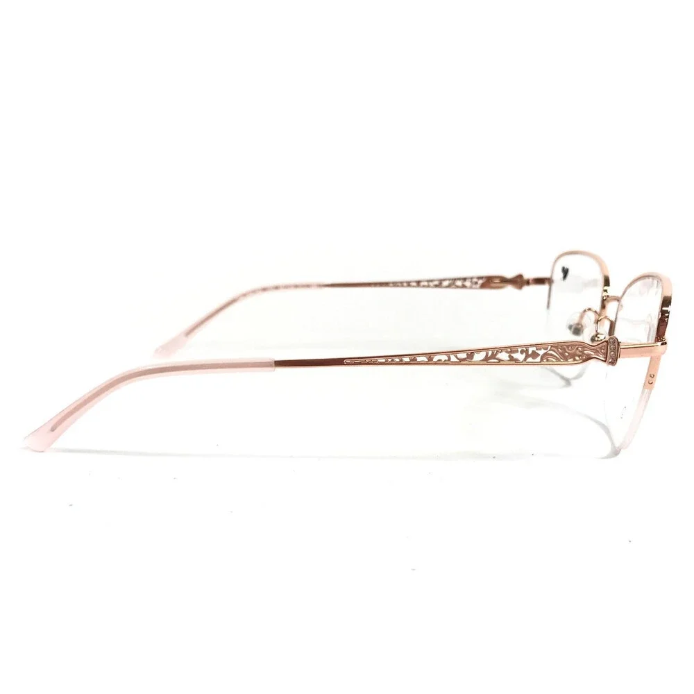 Tres Jolie Eyeglasses Frames 200 770 Rose Gold Cat Eye Half Rim 55-18-140